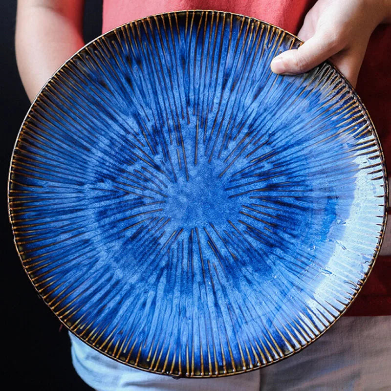 Blue Iris Dinner Plate
