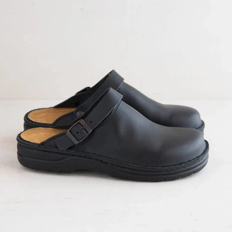 Mens Classic Leather Clogs