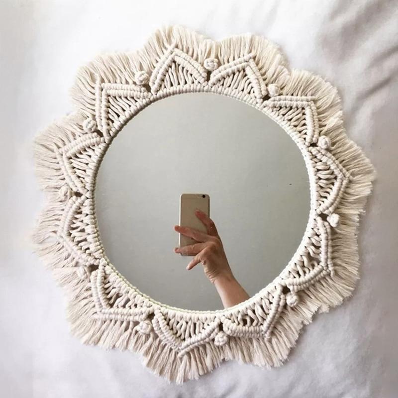 Macrame Tapestry Mirror - findnewwaves