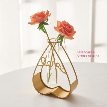 Nordic Golden Glass Vase - findnewwaves